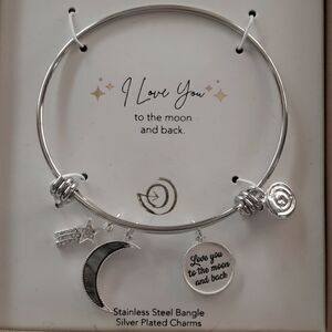 NWT Love You To The Moon and Back Charm Bracelet